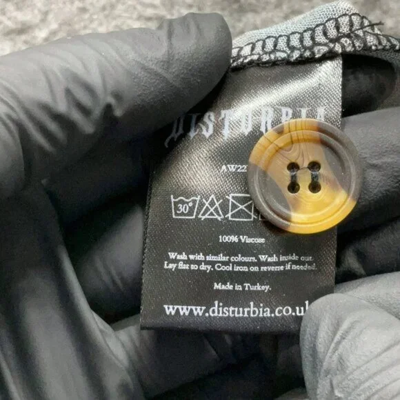 DISTURBIA Goliath skull and pentagram print mini dress - Picture 7 of 7